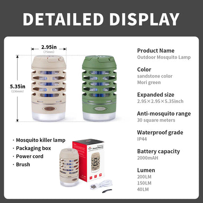 UV Electric Mosquito Trap – Ultraviolet Insect Catcher for Camping