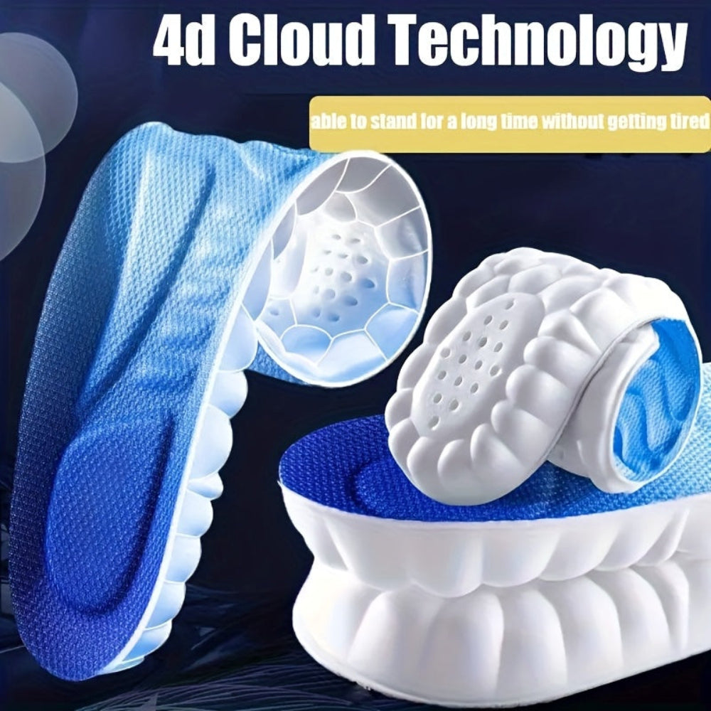 4D Cloud Comfort Shoe Insoles – Shock Absorbing Cushion