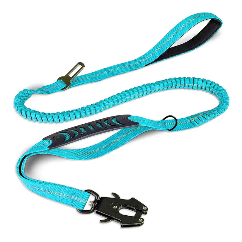 Heavy-Duty Reflective Dog Leash - Shock Absorbing