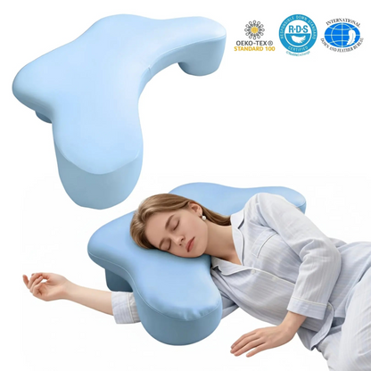 Side Sleeper Pillow with Arm Channels – Support Foam Cushion