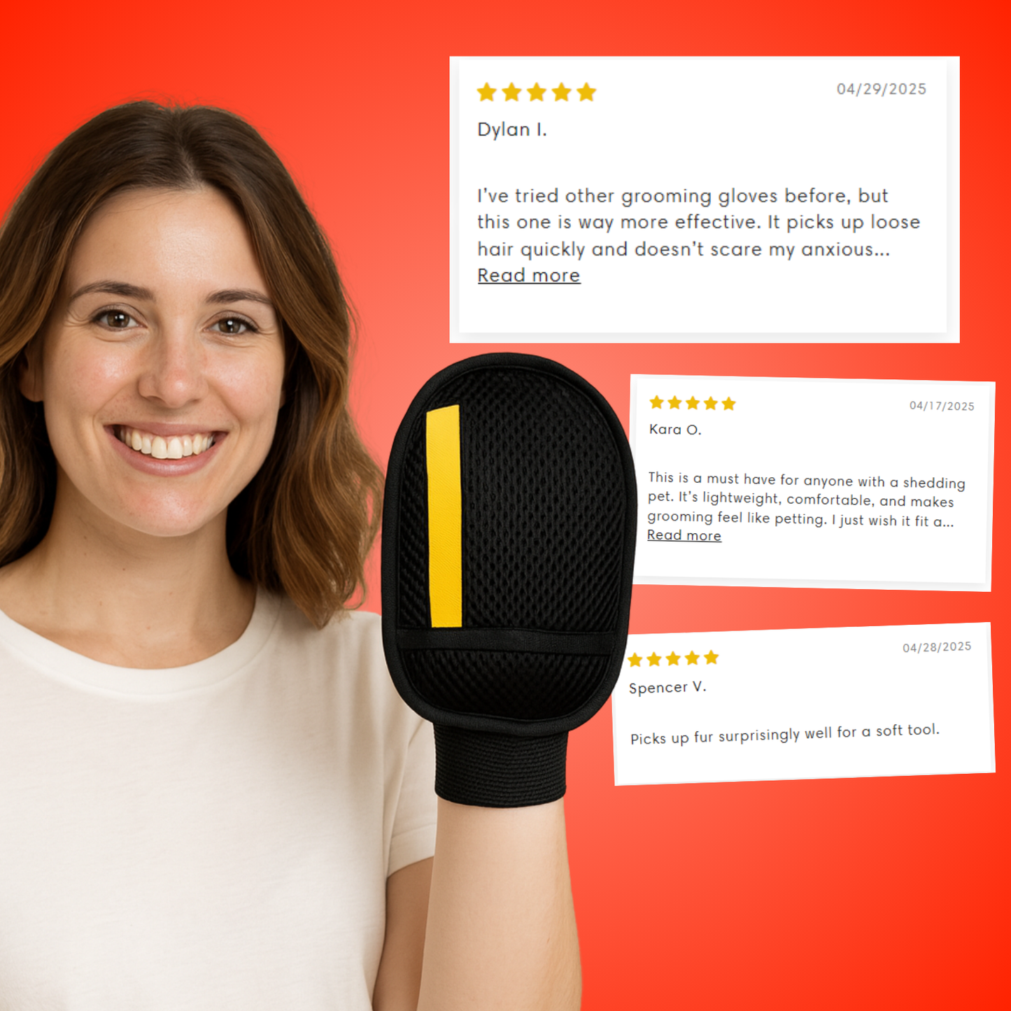 Pet Hair Remover Roller - Reusable Fur Cleaner