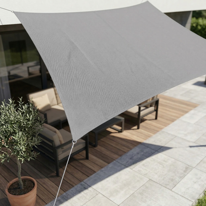 Rectangular Water-Resistant Shade Sail with UV Protection