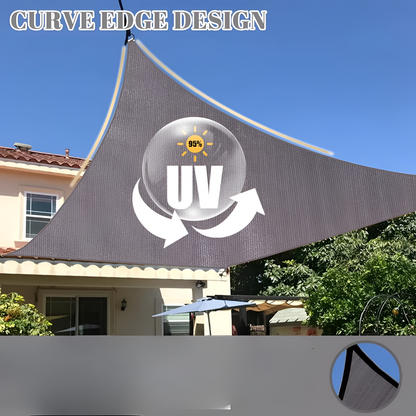 Rectangular Water-Resistant Shade Sail with UV Protection