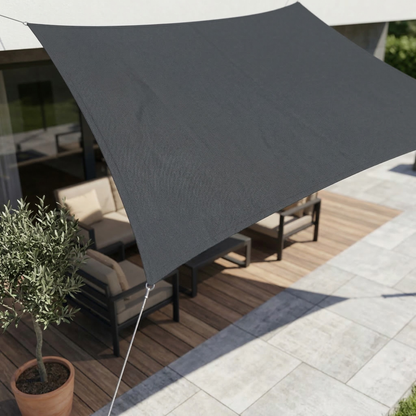Rectangular Water-Resistant Shade Sail with UV Protection