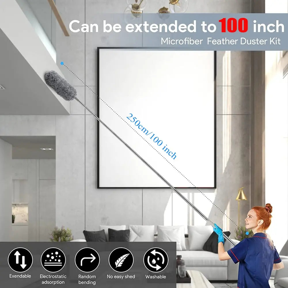 Telescopic Microfiber Duster Extendable Cleaner