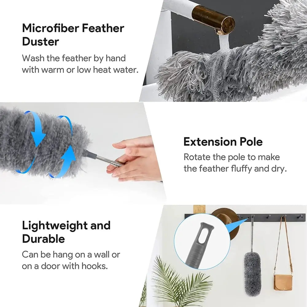 Telescopic Microfiber Duster Extendable Cleaner