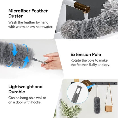 Telescopic Microfiber Duster Extendable Cleaner