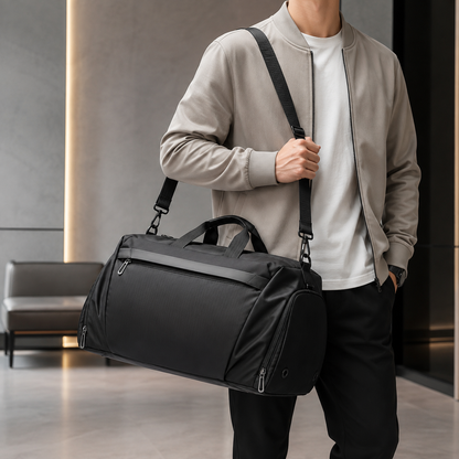 Travel Duffel Bag Waterproof Gym Sport Shoe Compartment