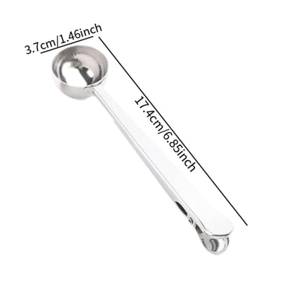 Stainless Steel Coffee Scoop Clip – 3 Pieces