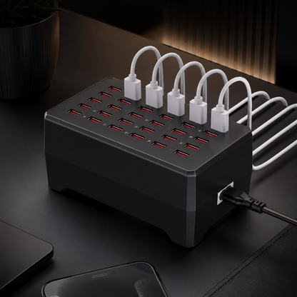 USB Hub Multi Device Charging Station Multiple Port Design