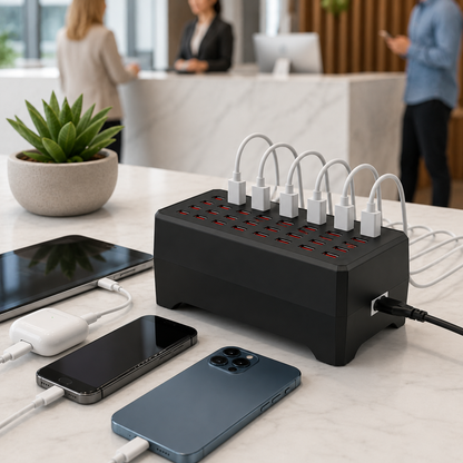 USB Hub Multi Device Charging Station Multiple Port Design