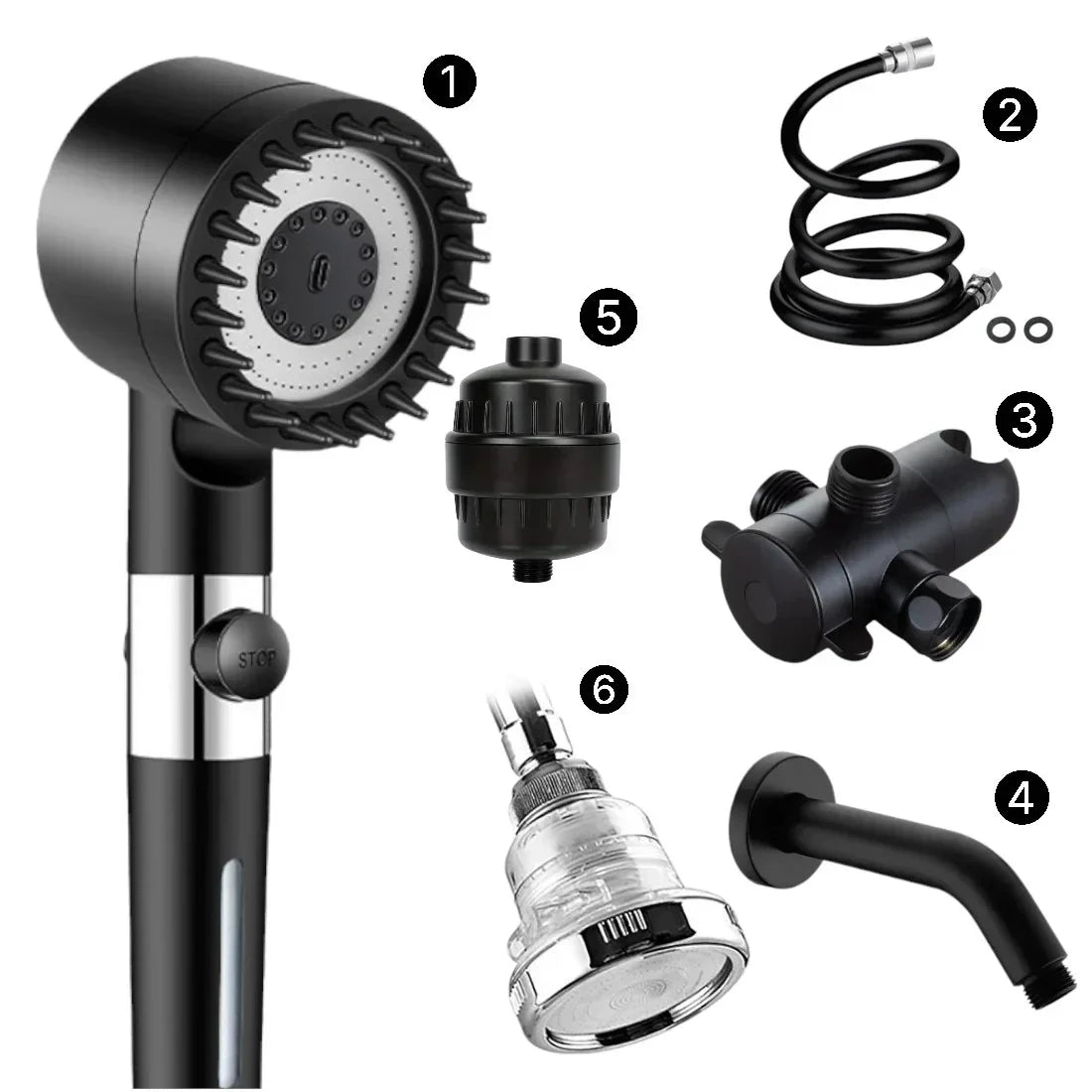 High Pressure Adjustable Shower Head – Powerful & Customizable