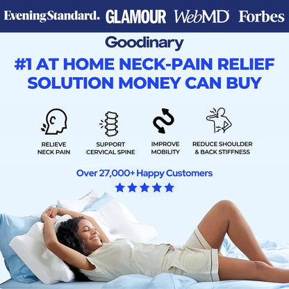 Contoured Memory Foam Pillow with Cooling Cover