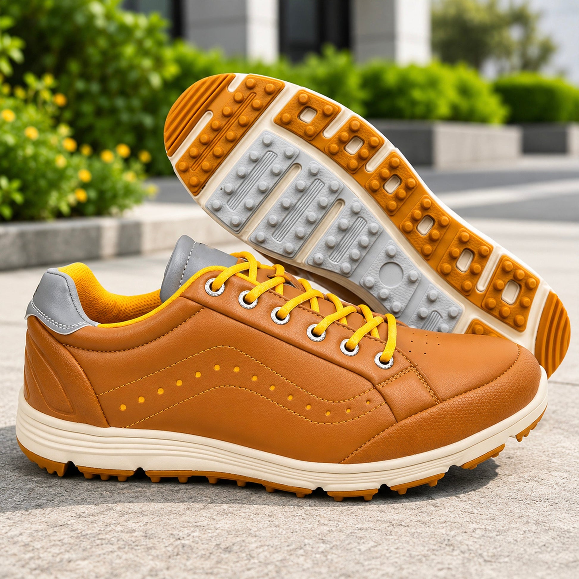 Men's Water-Resistant Golf Shoes – Lightweight Grip Trainers