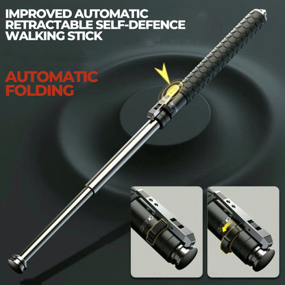 LED Hiking Walking Stick – Safety Trekking Pole Auto-Open