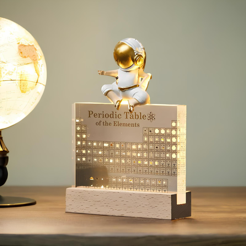 Periodic Table of Real Elements - Educational Acrylic Display