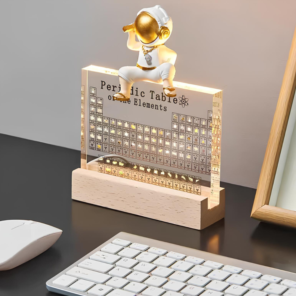 Periodic Table of Real Elements - Educational Acrylic Display