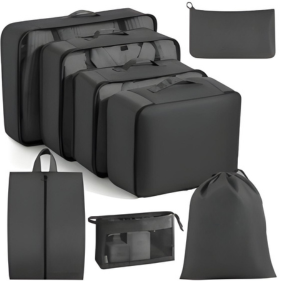 8-Piece Packing Organiser Set for Travel Luggage