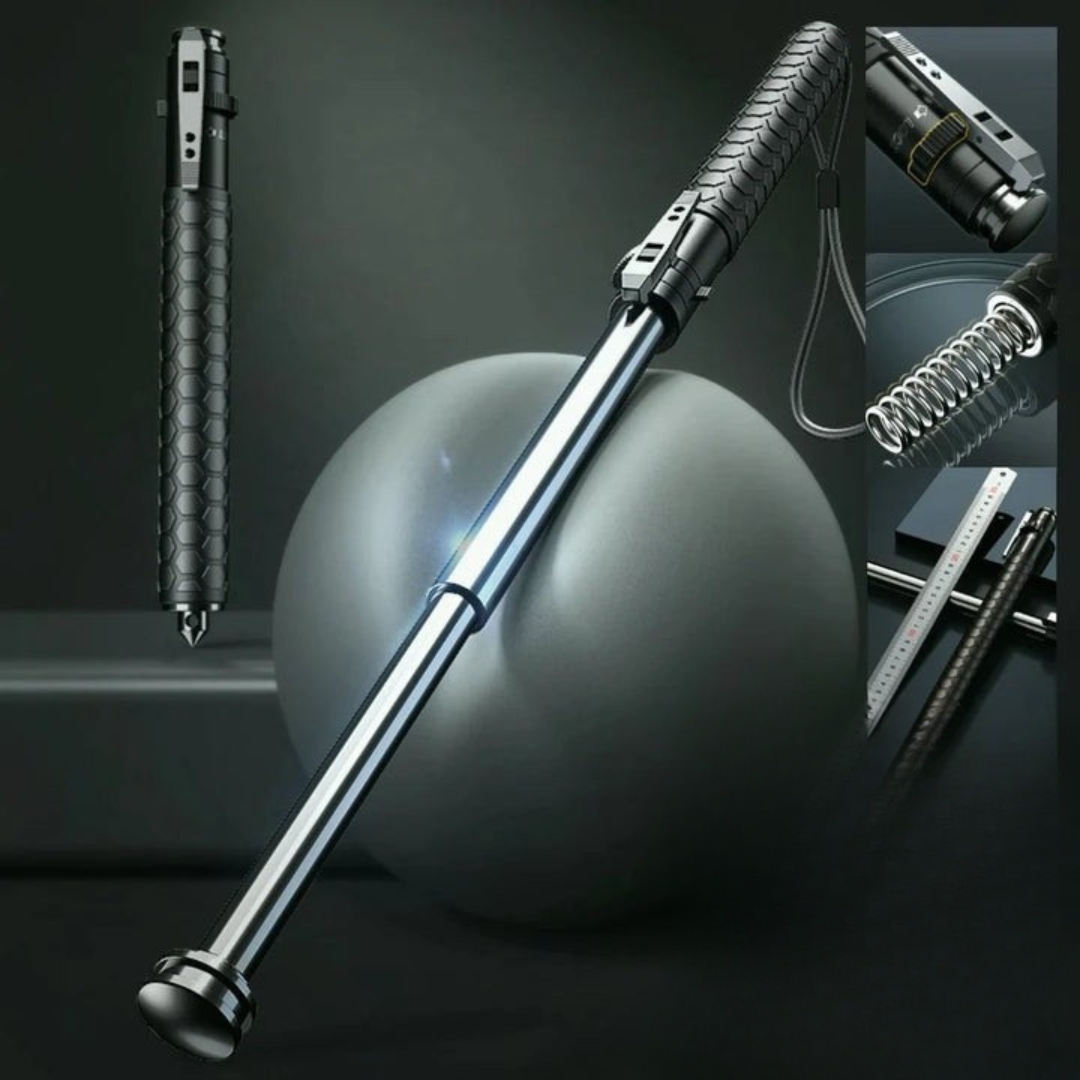 LED Hiking Walking Stick – Safety Trekking Pole Auto-Open