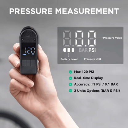 Mini Electric Bike Pump – Portable Air Tire Inflator