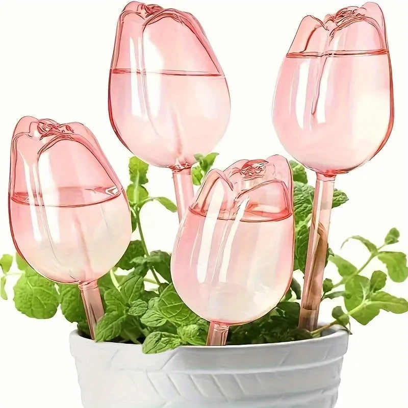 Self-Watering Plant Watering Globes – Tulip Drip Set