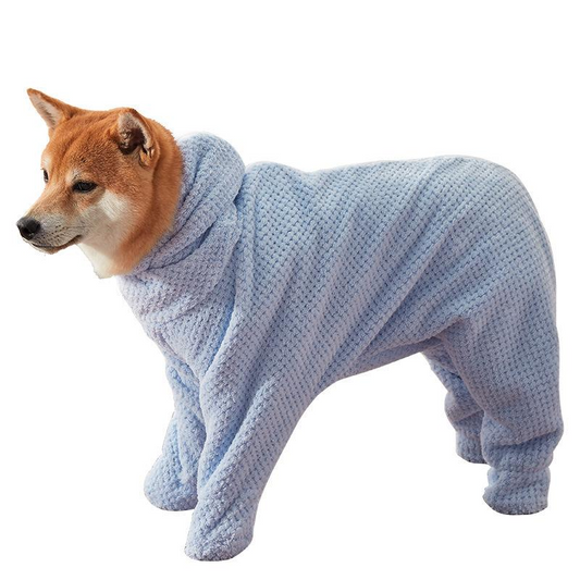 Hooded Dog Towel - Quick-Dry Pet Bath Robe