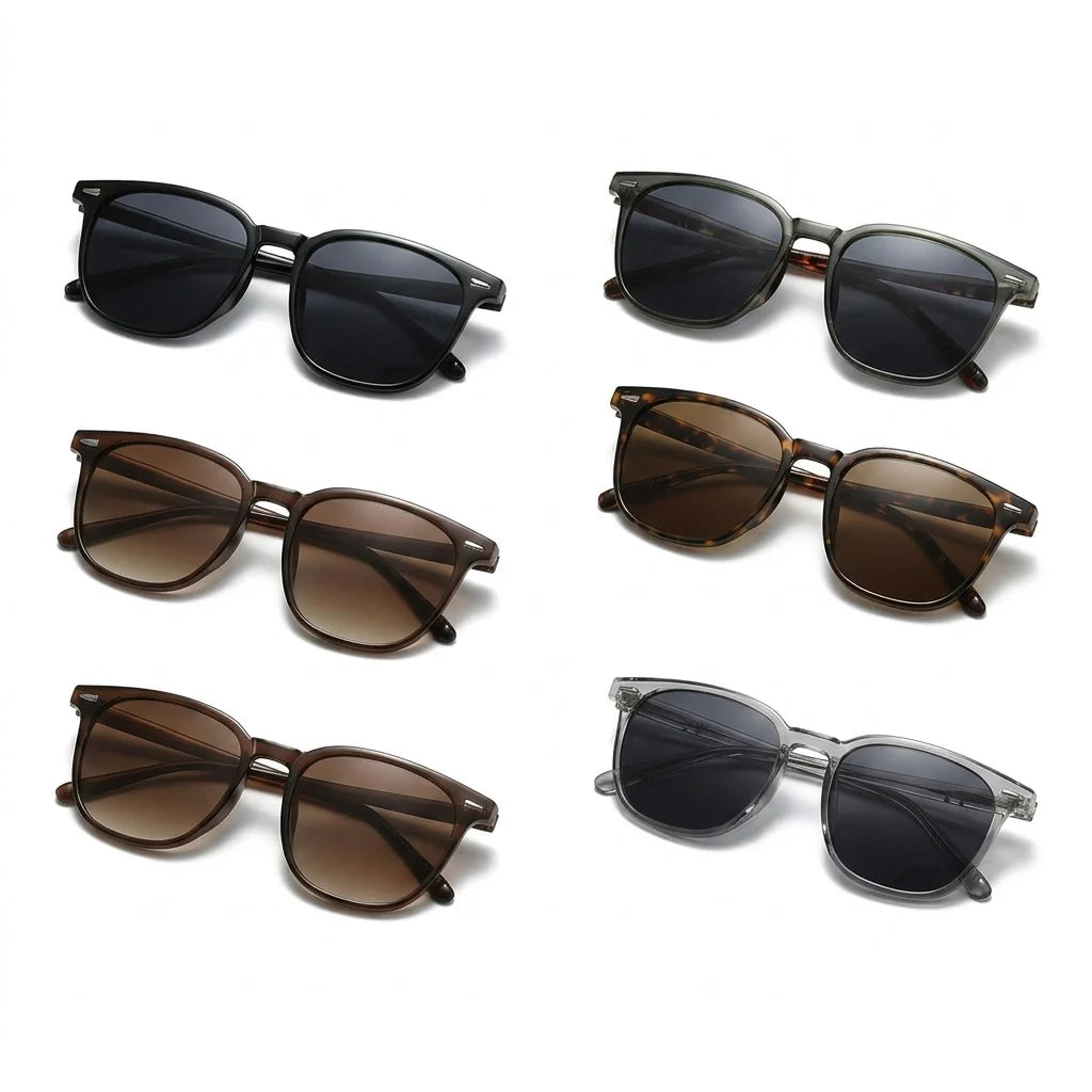 Tortoiseshell Frame Sunglasses with Mirrored Lenses