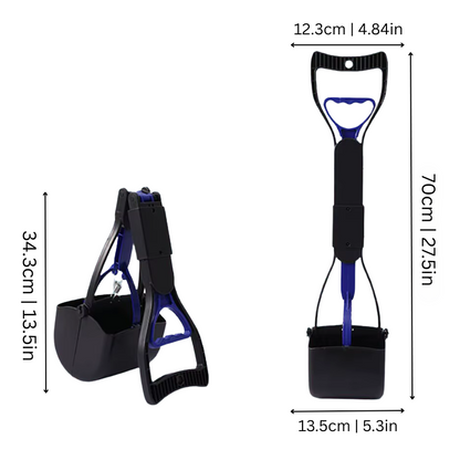 Foldable Pooper Scooper - Long Handle Pet Cleaner