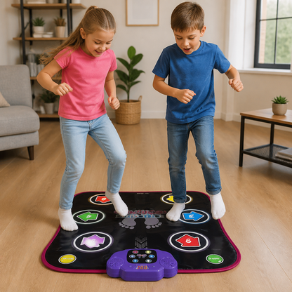 Children's Light-Up Dance Mat with Bluetooth and 5 Game Modes