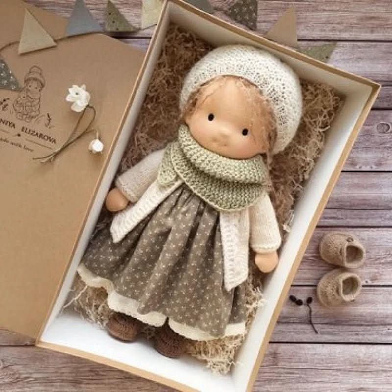 Handmade Cotton Waldorf-Style Doll – Soft Imaginative Play Toy – image 20