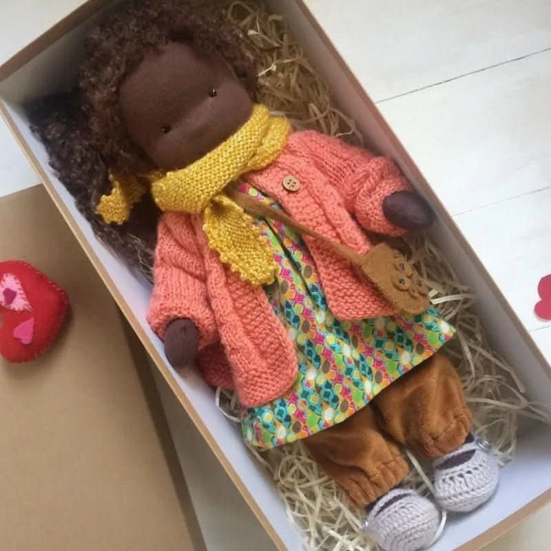 Handmade Cotton Waldorf-Style Doll – Soft Imaginative Play Toy – image 21