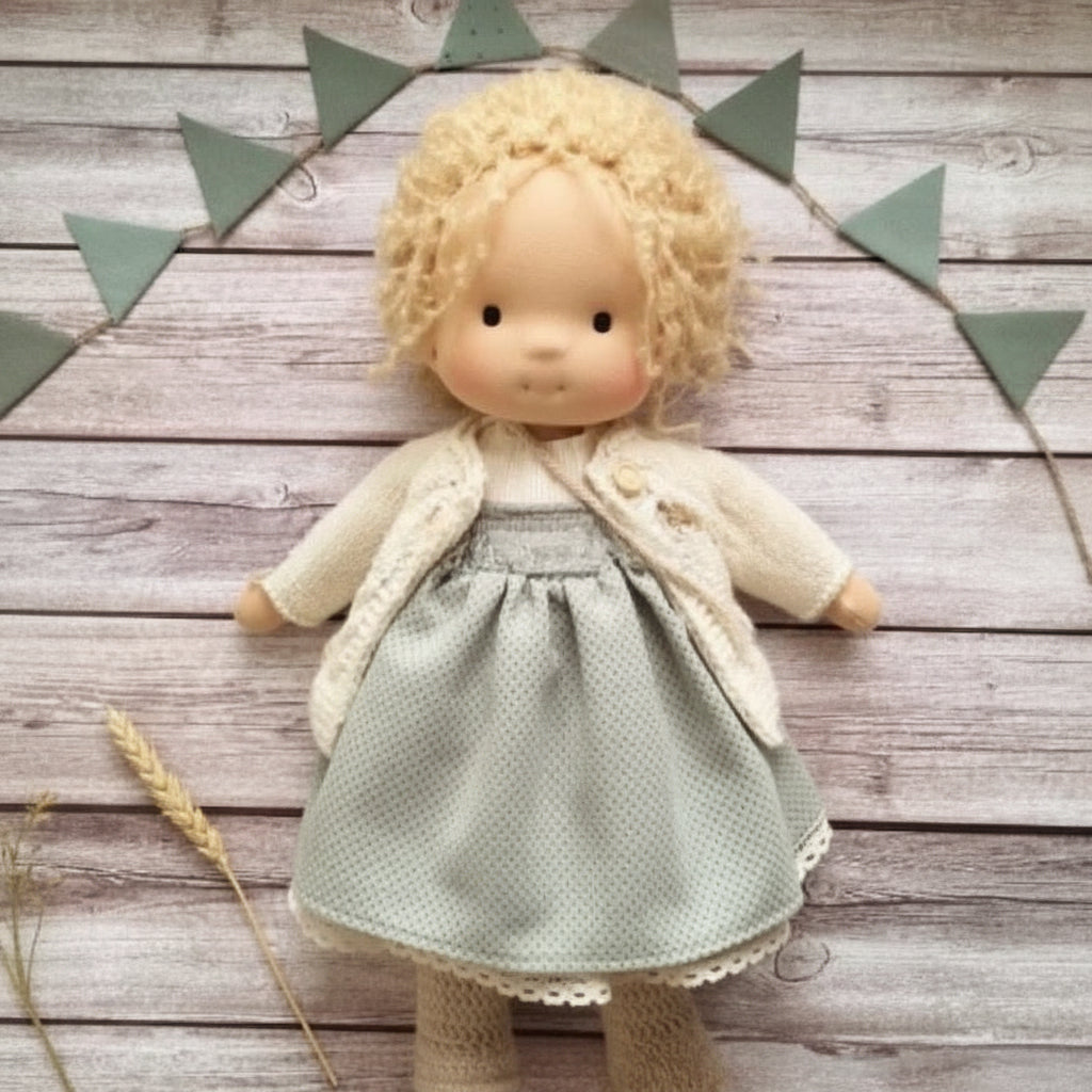 Handmade Cotton Waldorf-Style Doll – Soft Imaginative Play Toy – image 28