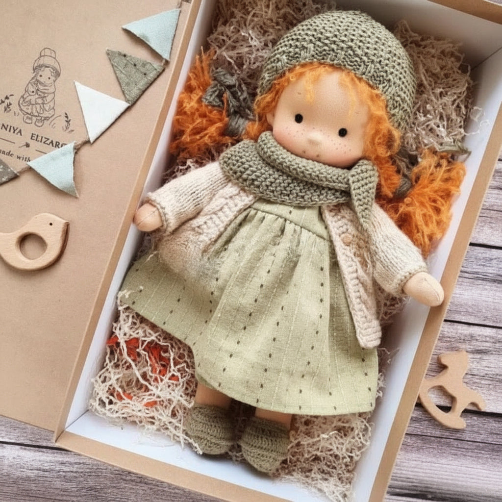 Handmade Cotton Waldorf-Style Doll – Soft Imaginative Play Toy – image 33