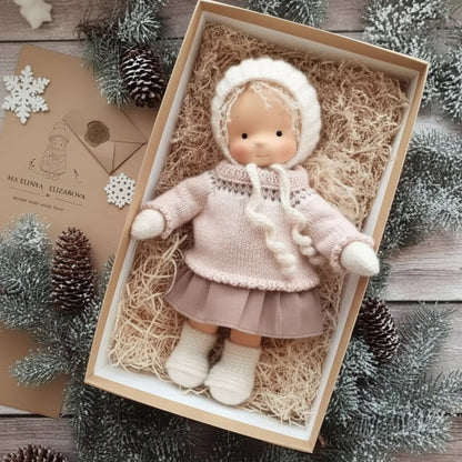 Handmade Cotton Waldorf-Style Doll – Soft Imaginative Play Toy – image 39
