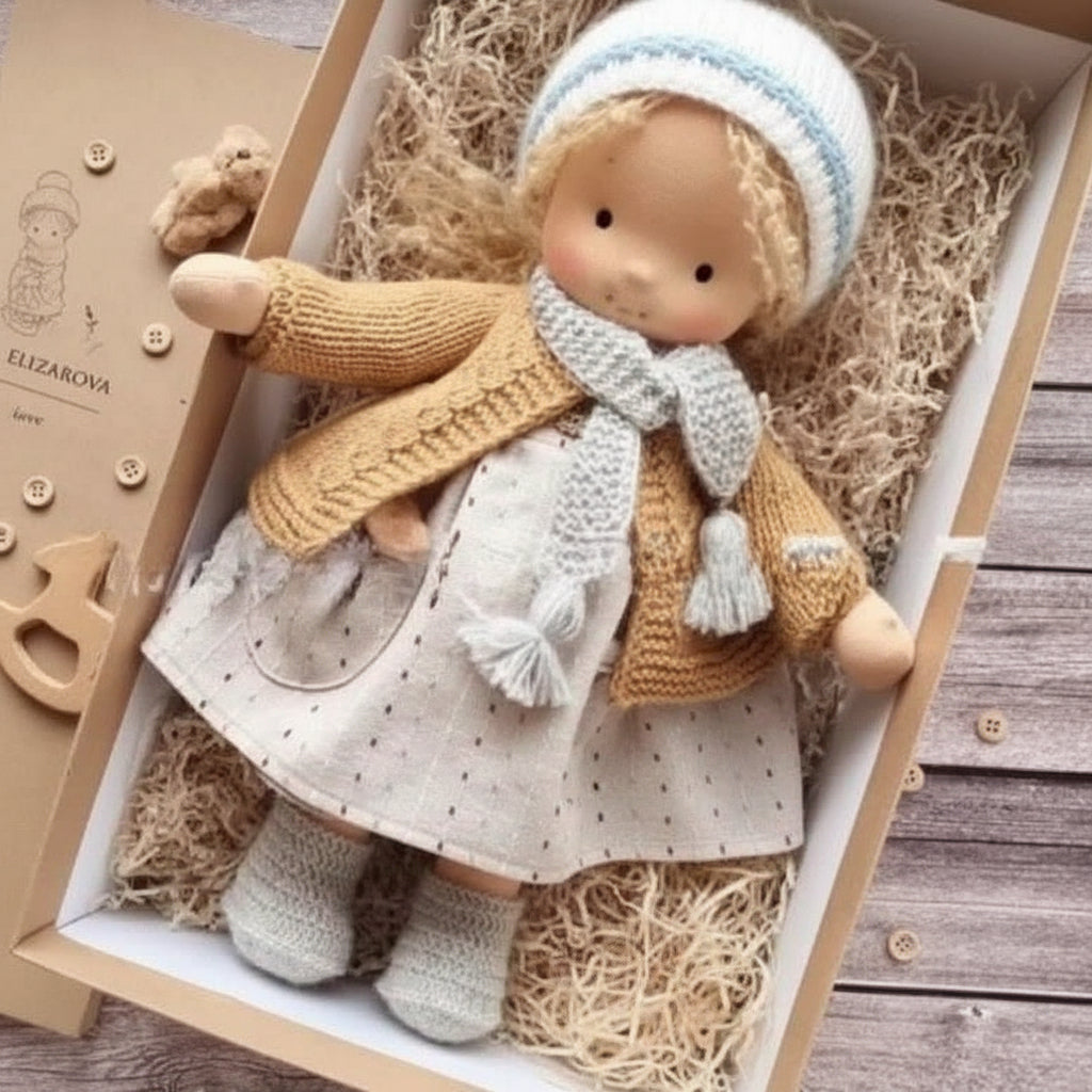 Handmade Cotton Waldorf-Style Doll – Soft Imaginative Play Toy – image 41