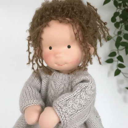 Handmade Cotton Waldorf-Style Doll – Soft Imaginative Play Toy – image 7