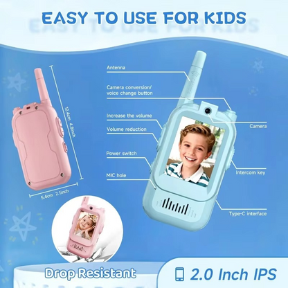 Video Walkie-Talkie for Kids with Live Video and Voice Transmission
