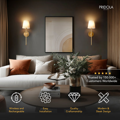 Wireless Wall Sconces – Modern LED Battery Lights