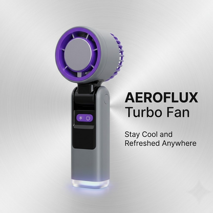 Portable Handheld Turbo Fan with Ice Cooling Plate