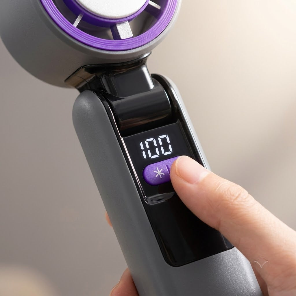 Portable Handheld Turbo Fan with Ice Cooling Plate