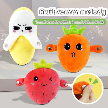 Interactive Music Fruit  Plush Toy
