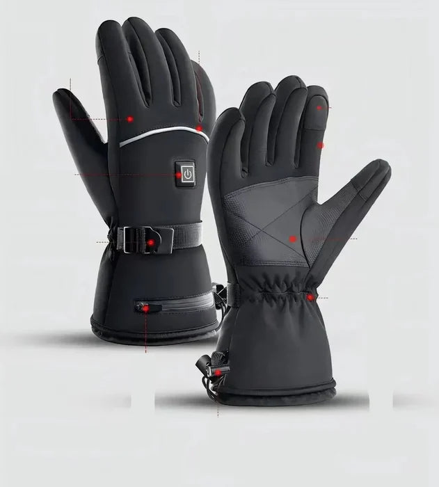 Rechargeable Heated Motorcycle Gloves