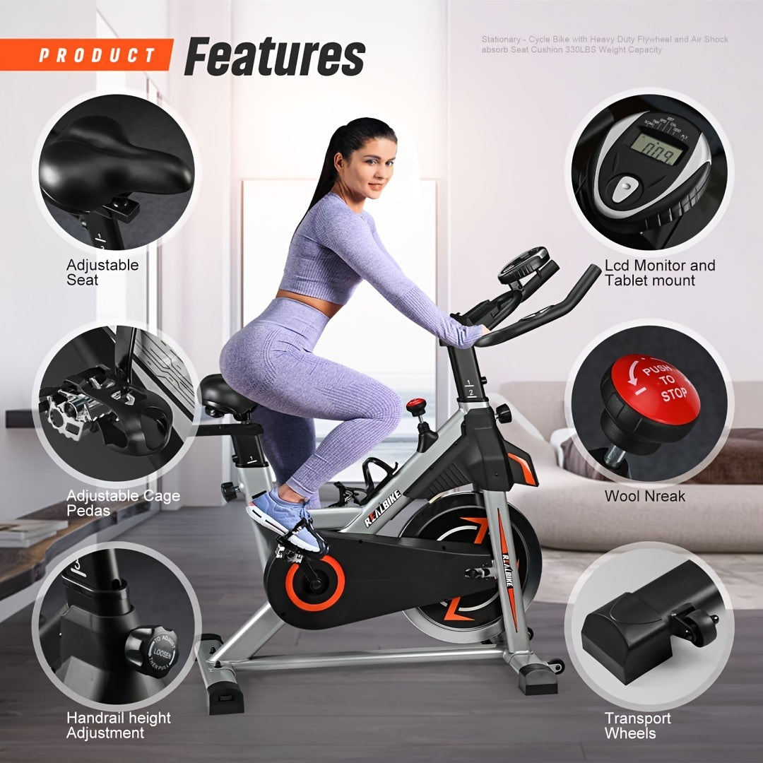 Exercise Bike – Silent Indoor Fitness Cycle