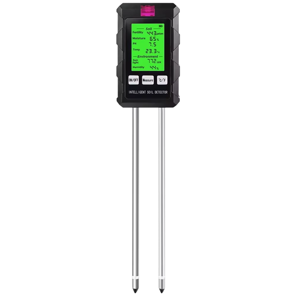 AcioSolex 6-in-1 Soil Moisture Sensor and pH Meter for Gardens