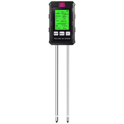 AcioSolex 6-in-1 Soil Moisture Sensor and pH Meter for Gardens