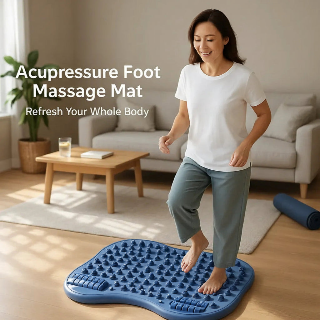 Acupressure Foot Massage Mat for Pain Relief & Circulation
