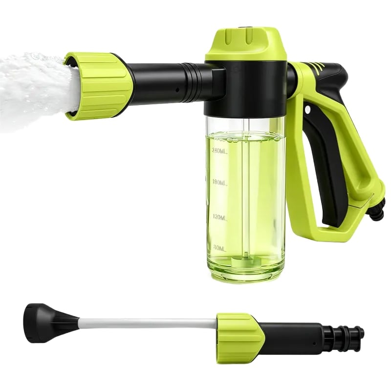 2-in-1 Car Wash Foam Cannon – Garden Hose Spray Gun Kit – image 9