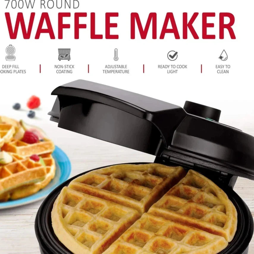 Adjustable Deep-Fill Waffle Maker – Non-Stick Belgian