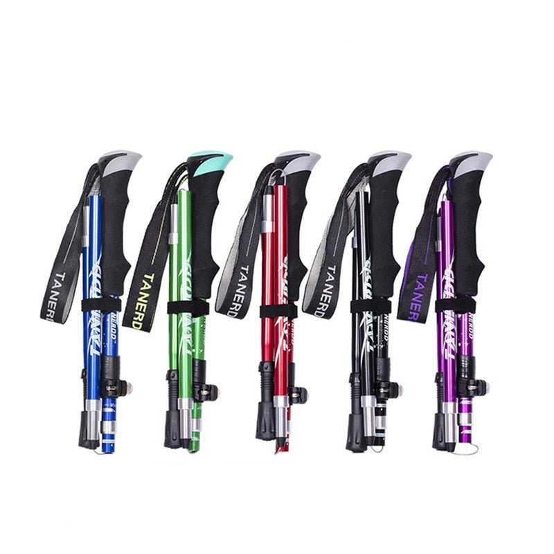 Foldable Lightweight Aluminum Hiking Poles – Trekking Sticks