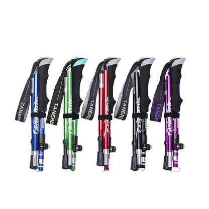Foldable Lightweight Aluminum Hiking Poles – Trekking Sticks